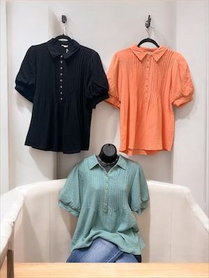 Front Pleated Top