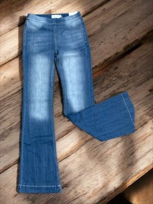 Mid Rise Flare Jegging Medium Wash