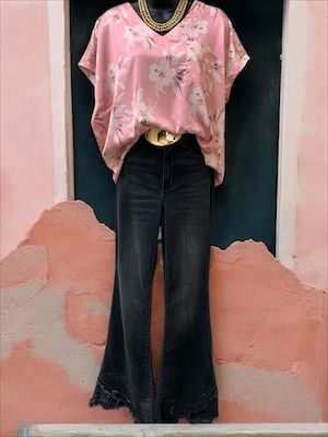 Mauve Floral Top
