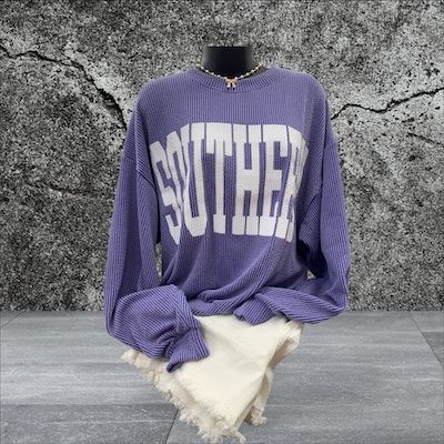 Southern Ribbed Sweatshirt