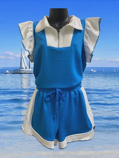 Colorblock Knit Shorts