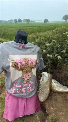 SS Heather Gray Cow Tshirt