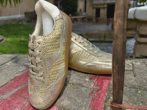 Gold Metallic Sneaker