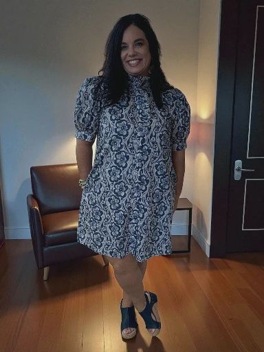 Midnight Printed Dress