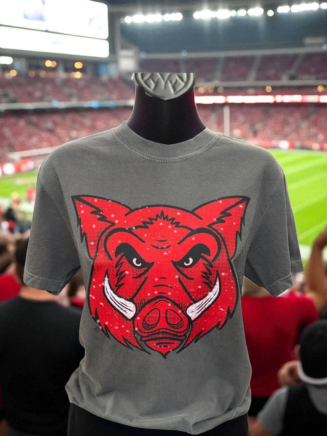 Gray Disco Red Hog Tee