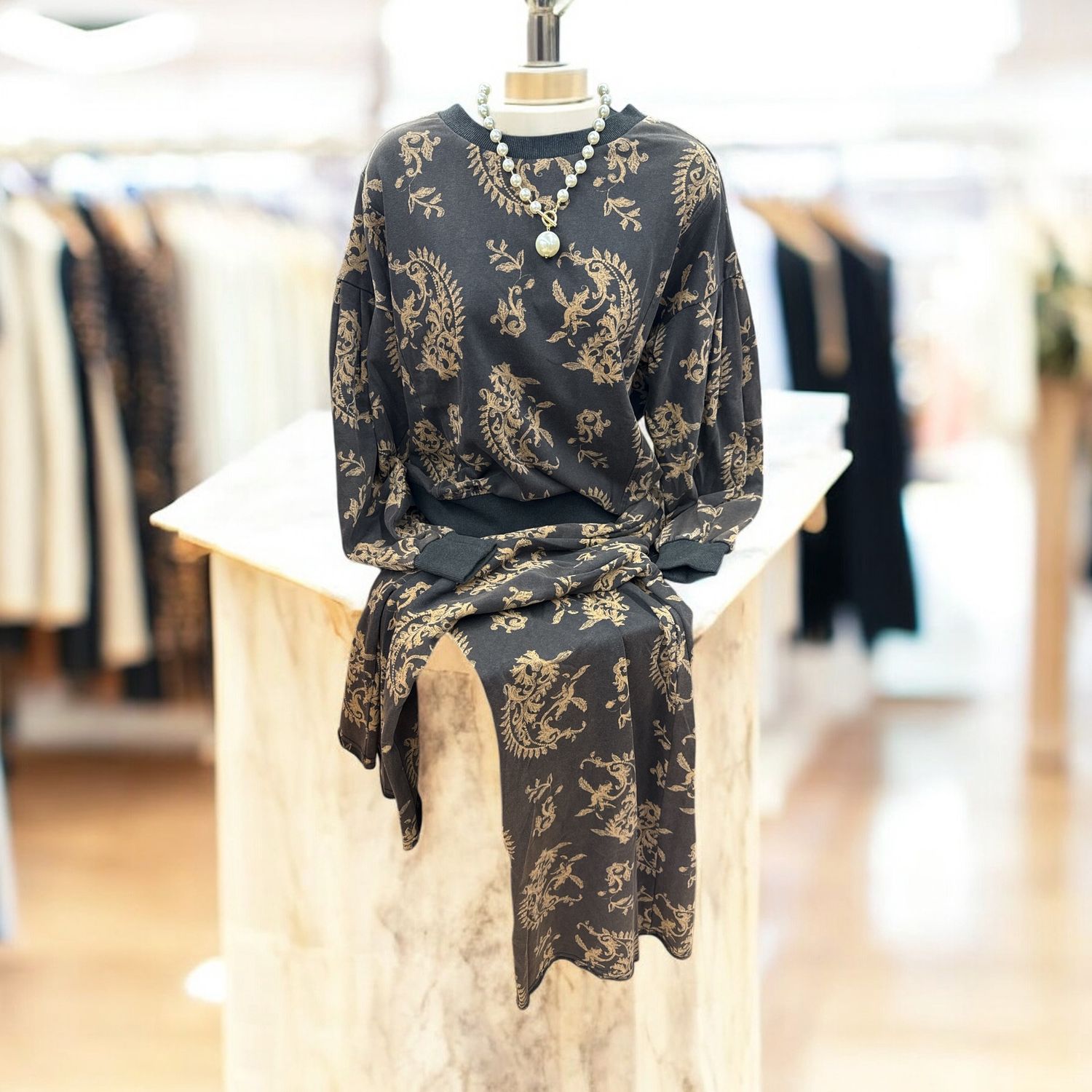Floral French Terry Sweatshirt