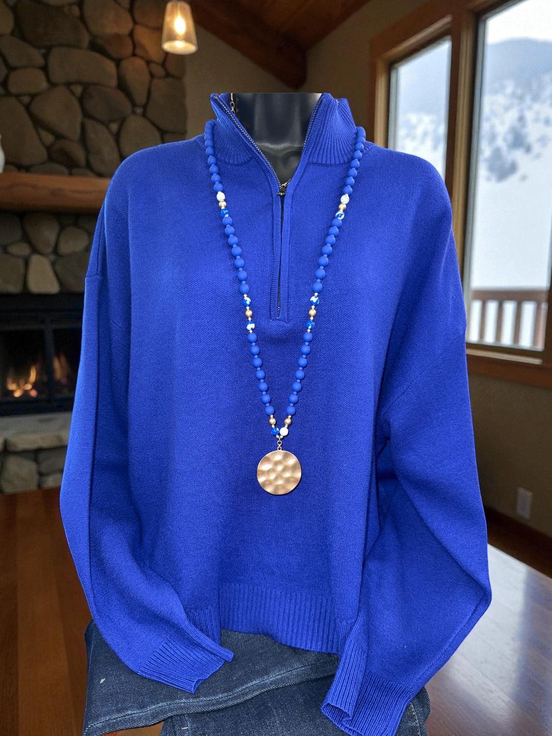 Long Sleeve Half Zip Sweater