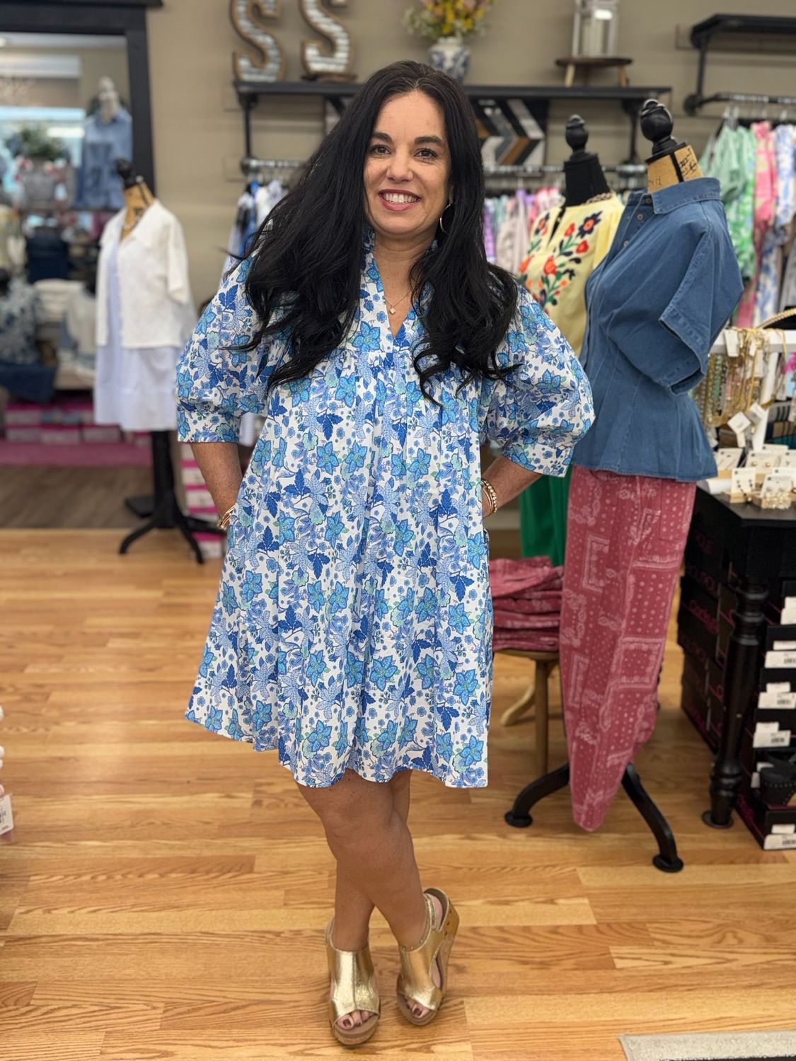 Floral Print Flowy Dress