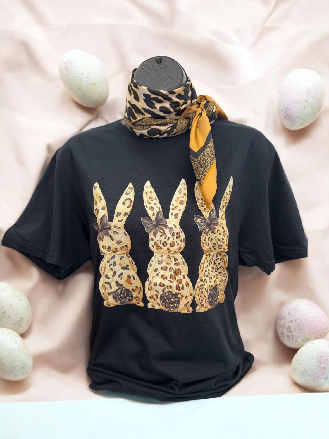 Leopard Bunny Trio T Shirt