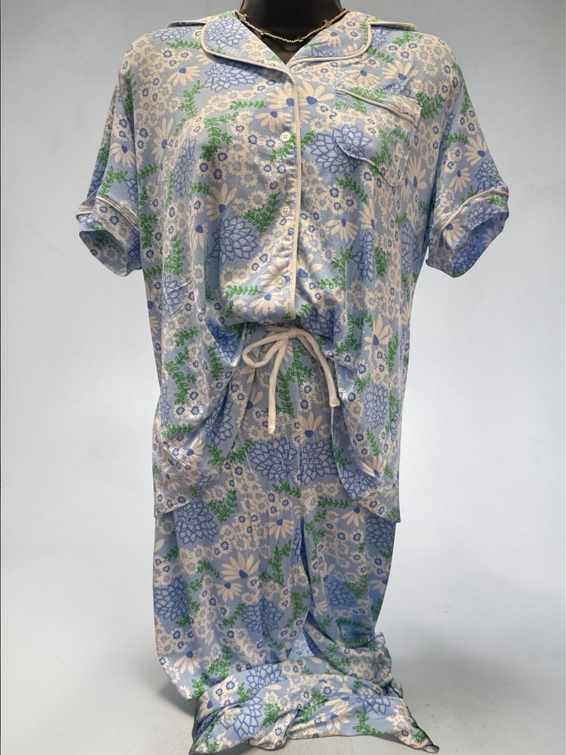 Charlotte Daisy Pant Set Chain Blue