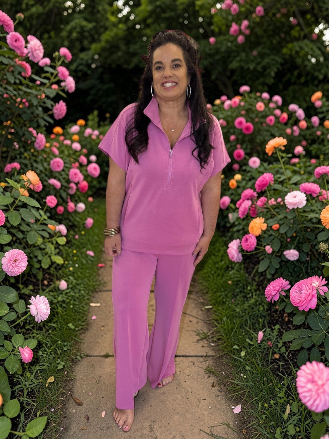 So Chic Sofie Soft Half Zipper Top