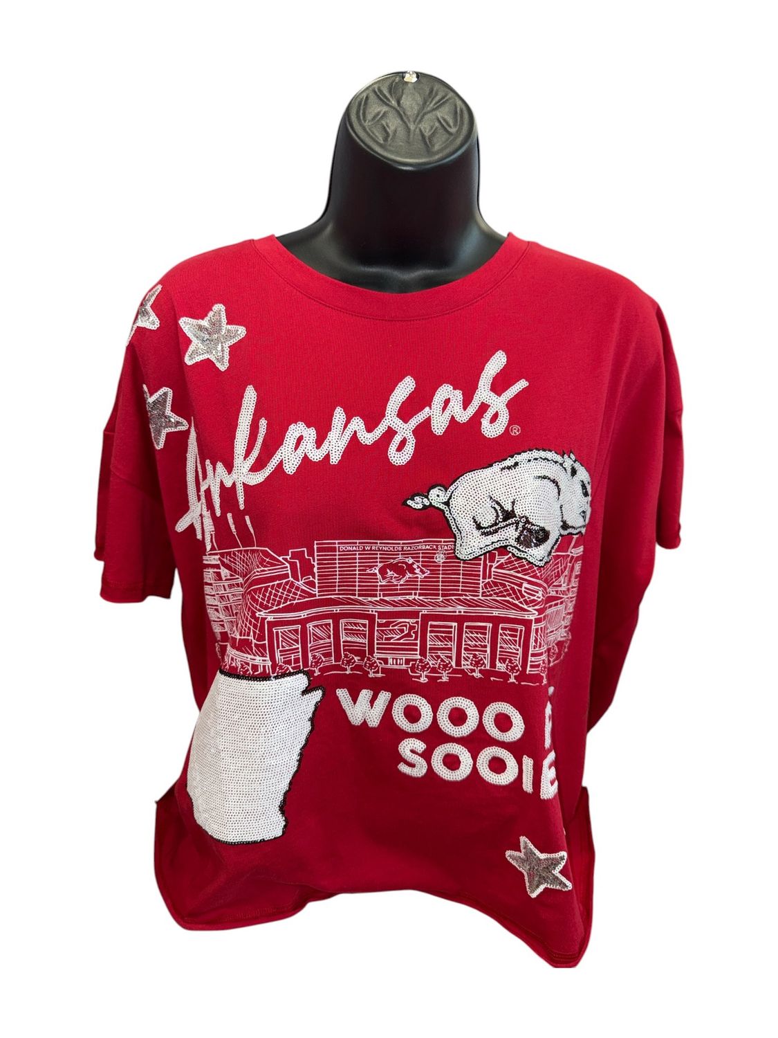 Razorback Fourth Quarter Sequin Tee
