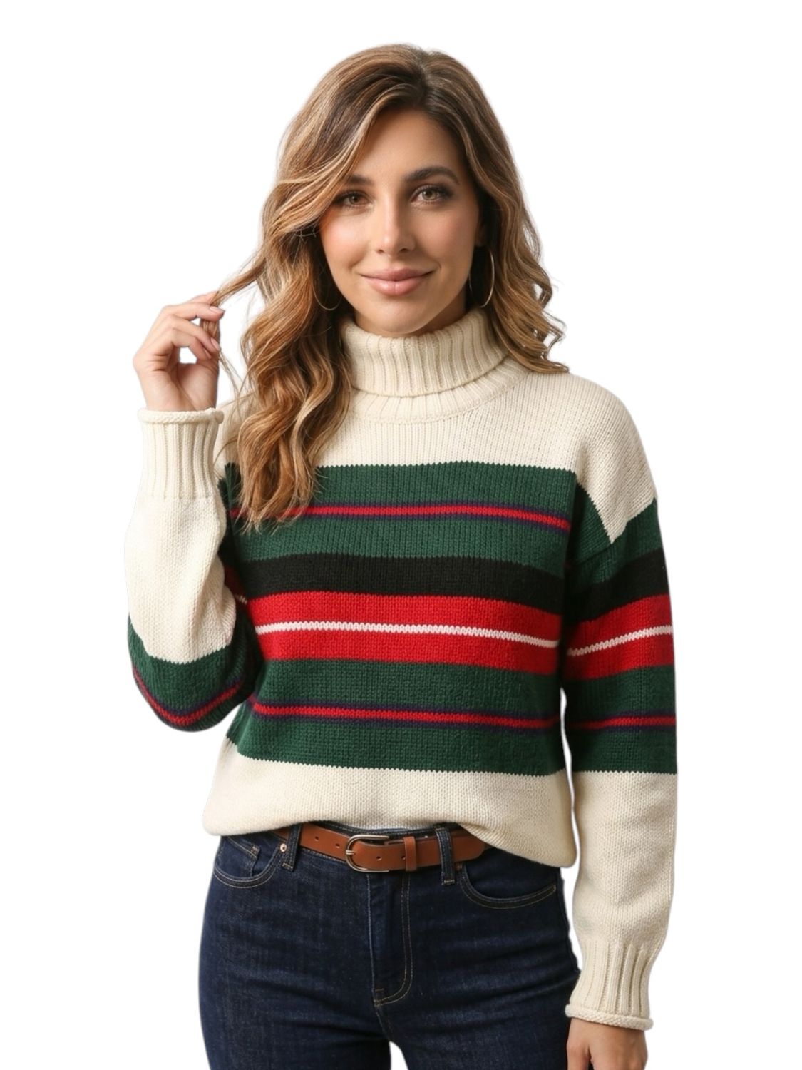 Long Sleeve Striped Sweater