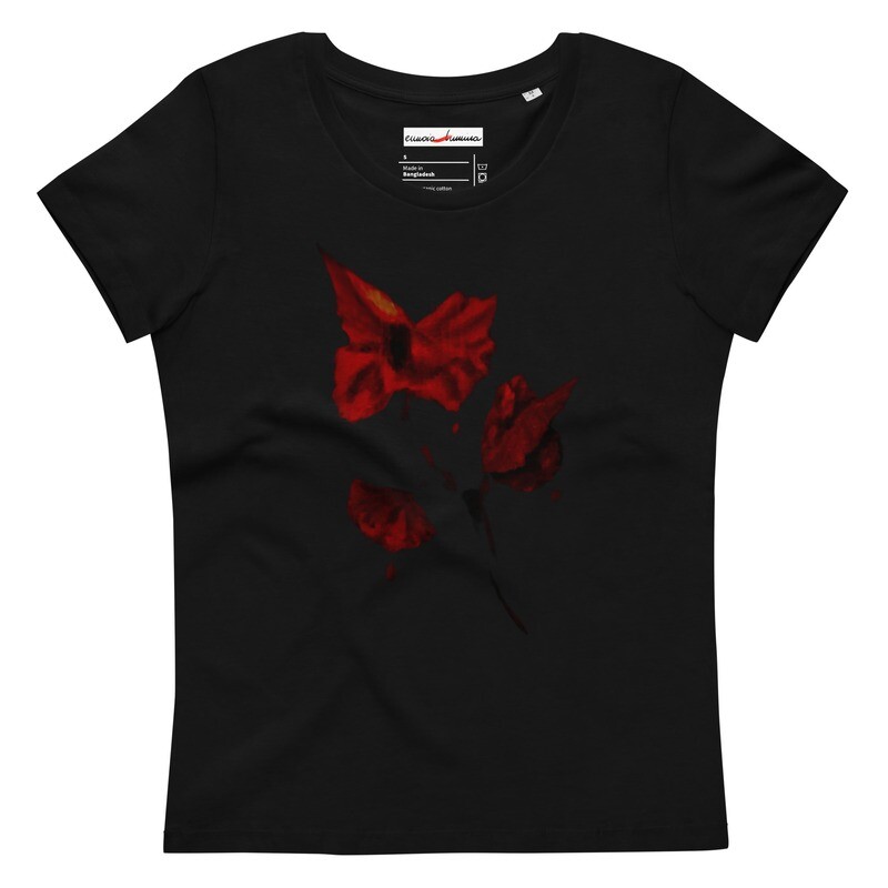 freeze_2...  Women&#39;s fitted tee with original drawing