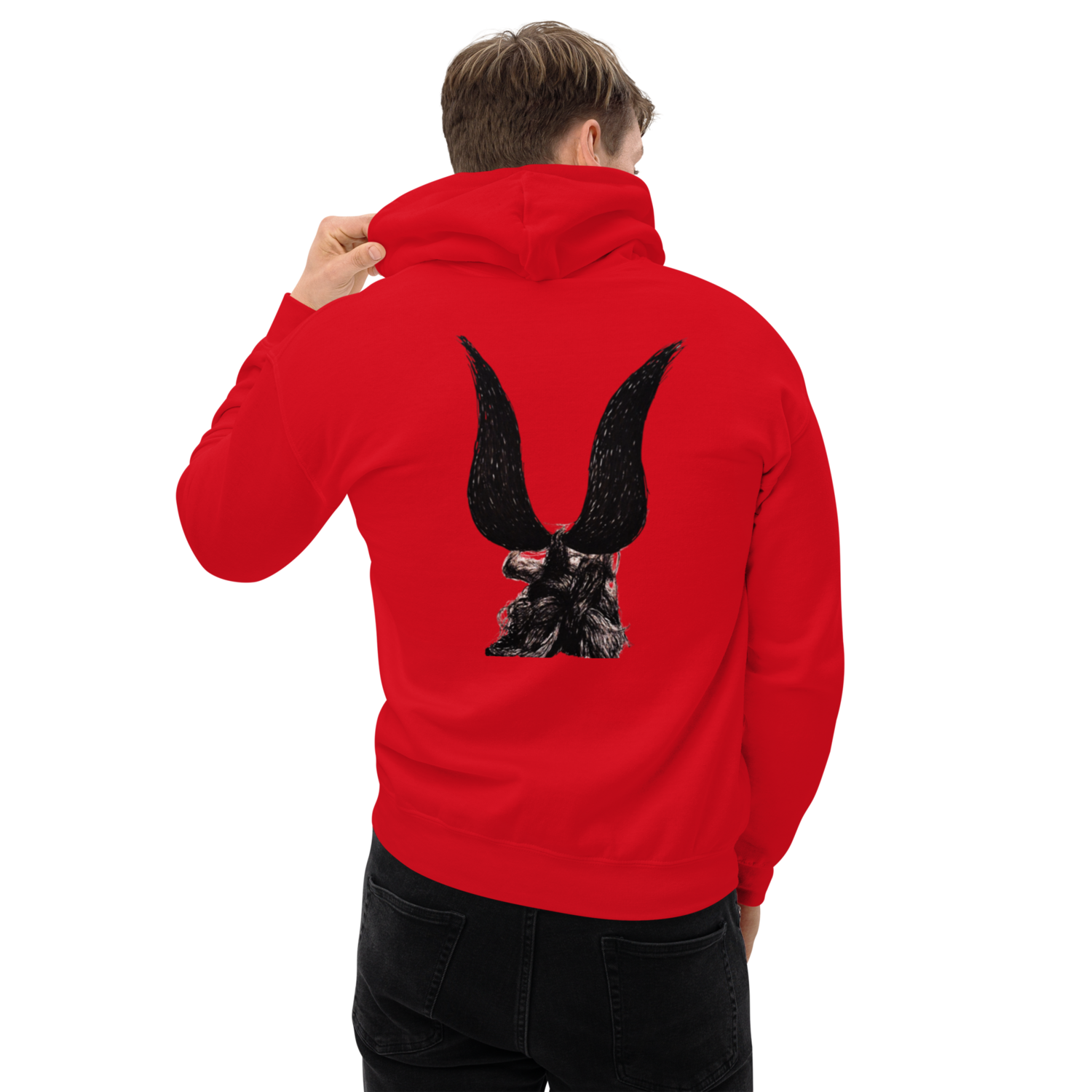 feel Unisex Hoodie with special drawing