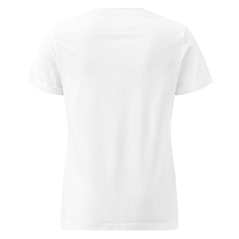 You are Enough -women’s artist t-shirt by Eunoia Lumina. White t-shirt - back view.