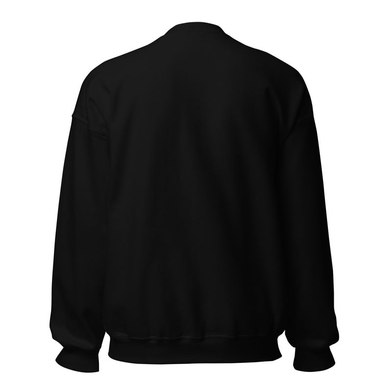 Beautiful Weirdo Red  - Artist-designed Unisex sweatshirt back view.
