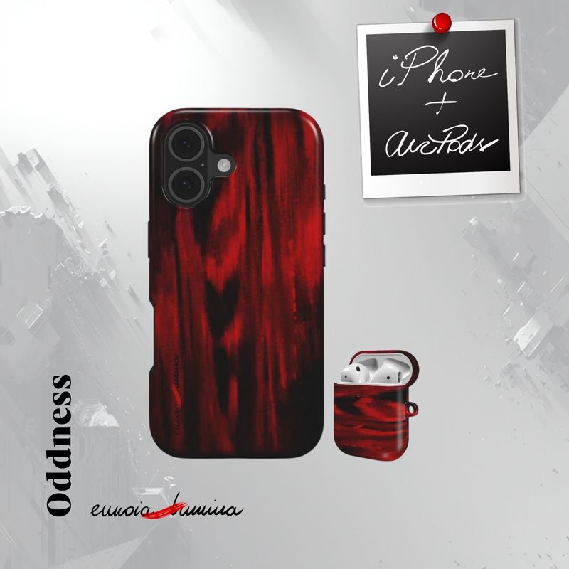 Binary - Artist designed Apple iPhone and AirPods Tough Cases Set by Eunoia Lumina