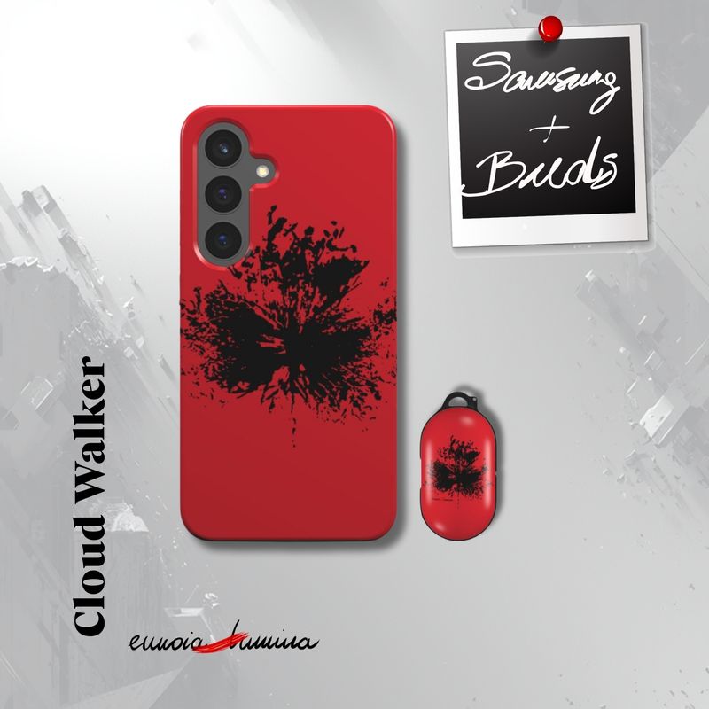 Binary - Artist designed Samsung Phone and Samsung Buds Tough Cases Set by Eunoia Lumina