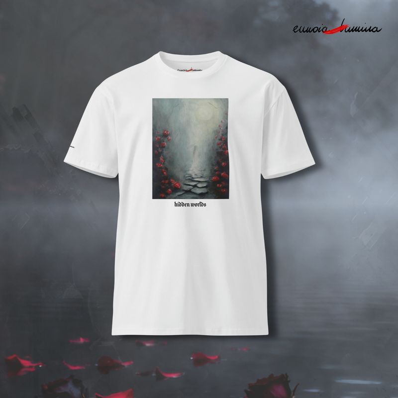 Hidden Worlds Premium t-shirt Women's design by Eunoia Lumina