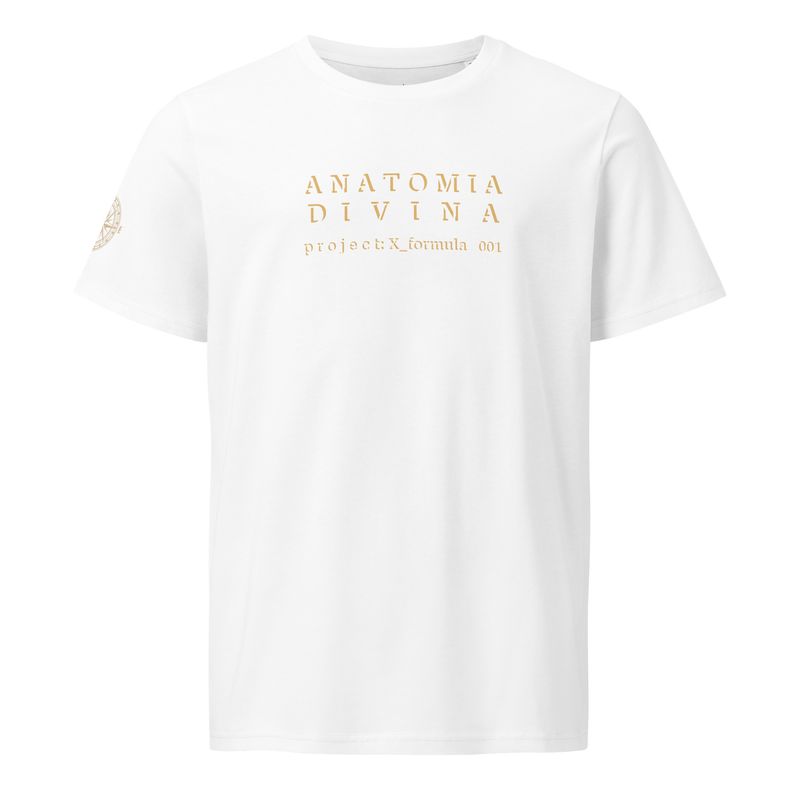 Anatomia Divina | Transcendent Angel Design on Organic White Unisex T-Shirt | Stanley/Stella SATU007 | Retro