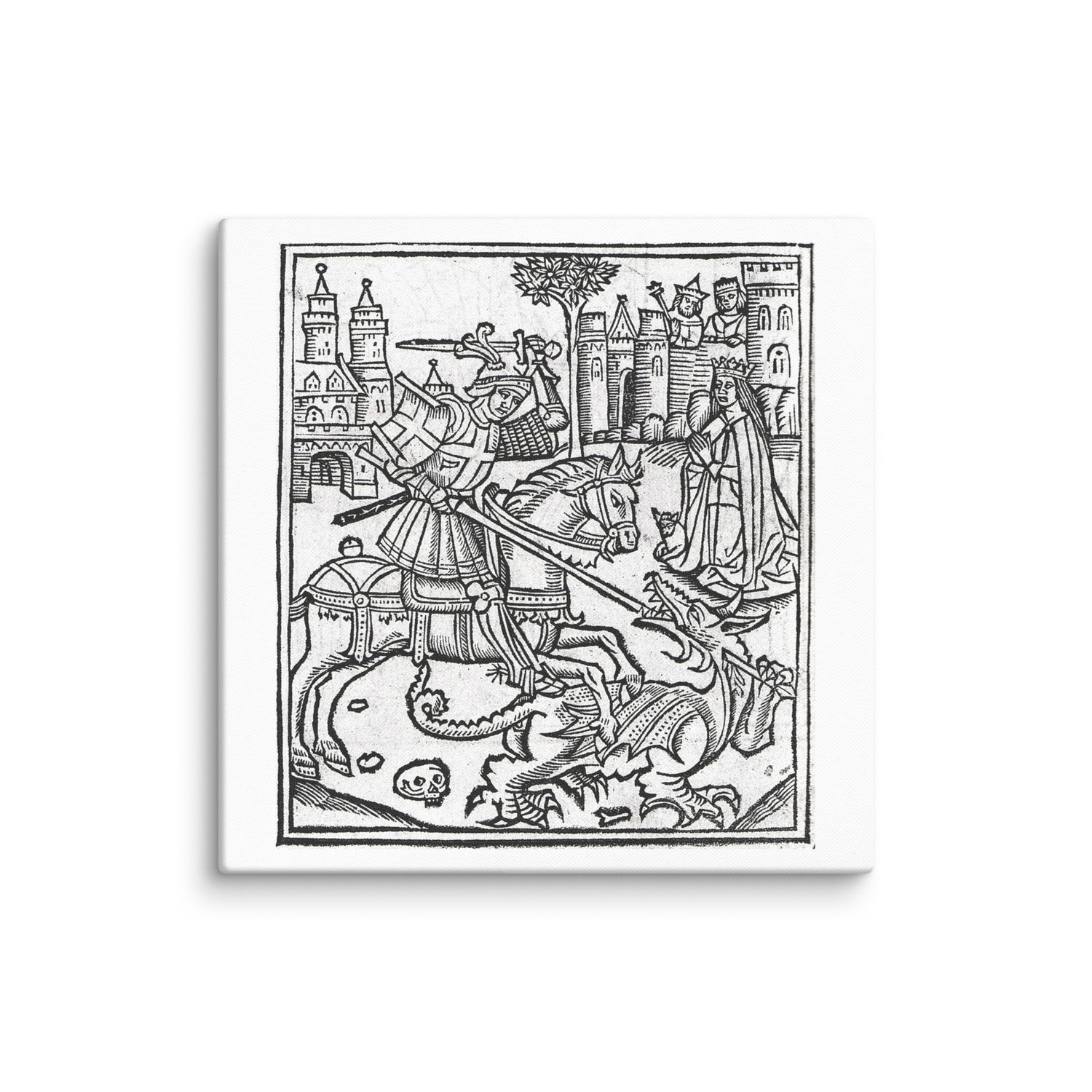 St. George and the Dragon by Alexander Barclay | Canvas Print