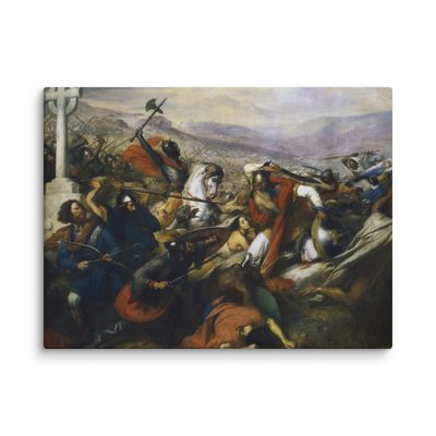 Battle of Poitiers by Charles de Steuben (1837) | Canvas Print Battle of Poitiers by Charles de Steuben (1837) | Canvas Print