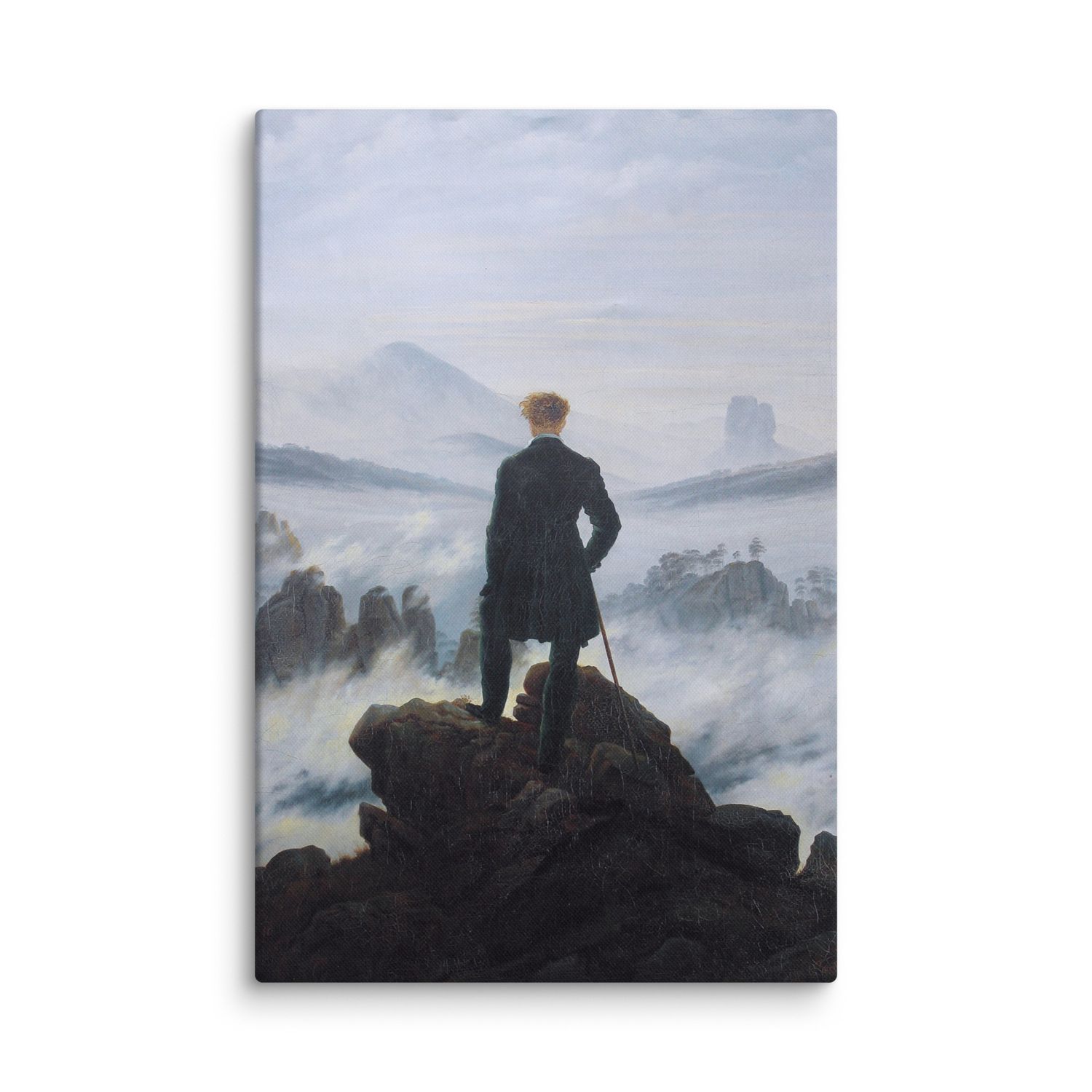 The Wanderer Above the Mists by Caspar David Friedrich (1818) | Canvas Print The Wanderer Above the Mists by Caspar David Friedrich (1818) | Canvas Print