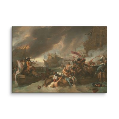 The Battle of La Hogue by Benjamin West (1778) | Canvas Print The Battle of La Hogue by Benjamin West (1778) | Canvas Print
