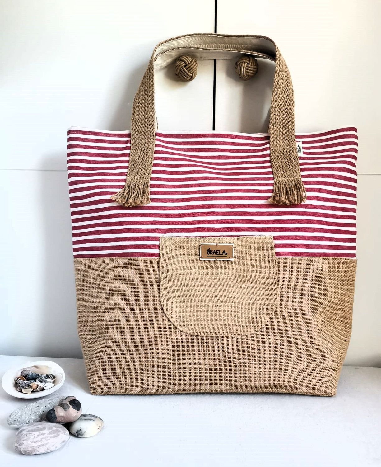 BOLSO ALGODON Y YUTE BARI BOLSO ALGODON Y YUTE BARI