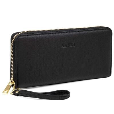 AARNI Hirvennahkainen clutch-lompakko musta