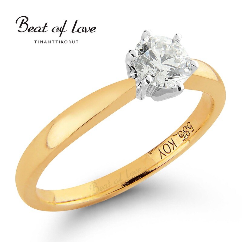 Beat of Love -timanttisormus