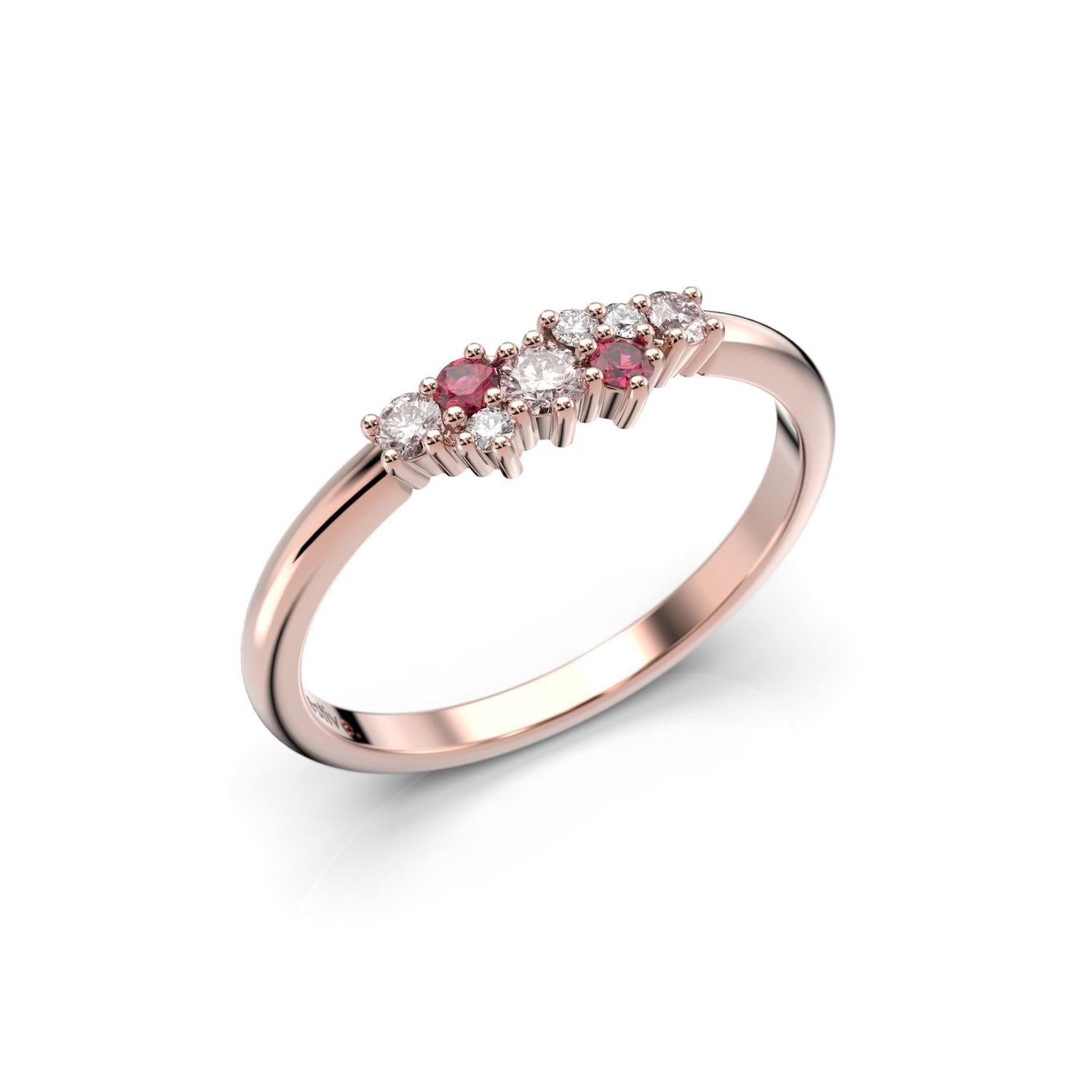 Festive Nadja Pink timanttisormus
