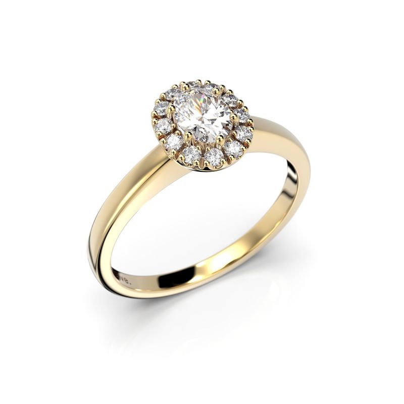 Festive Veronica timanttisormus