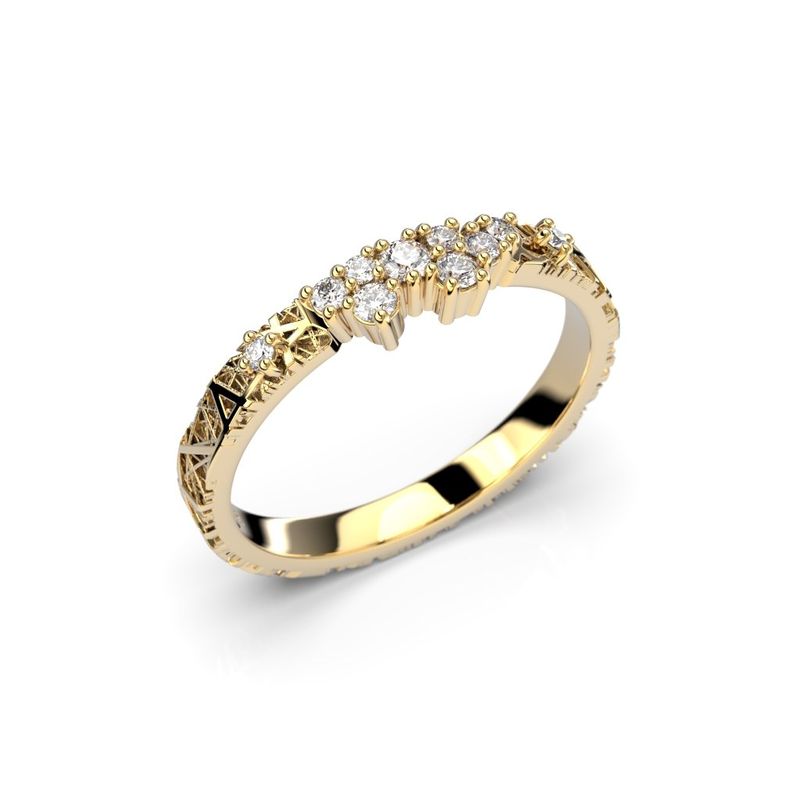 Festive Routa Rakka Sivu timanttisormus