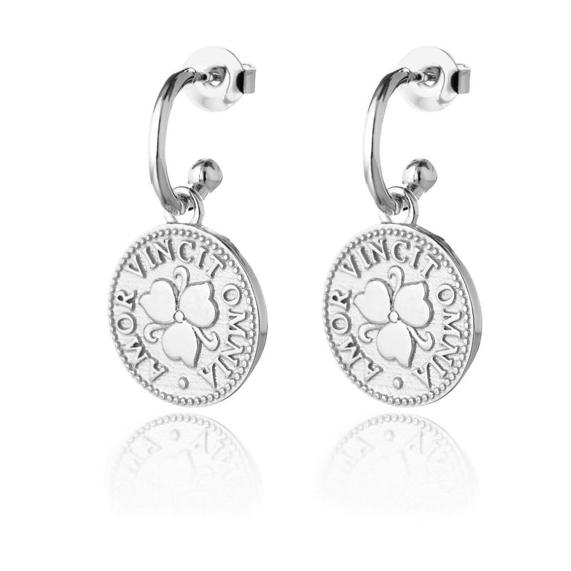 Lumoava Penny korvakorut, hopea