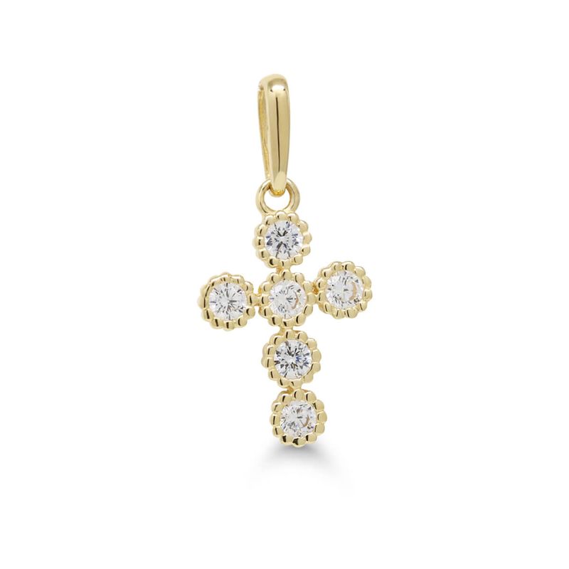 Kultaristiriipus zirkoneilla