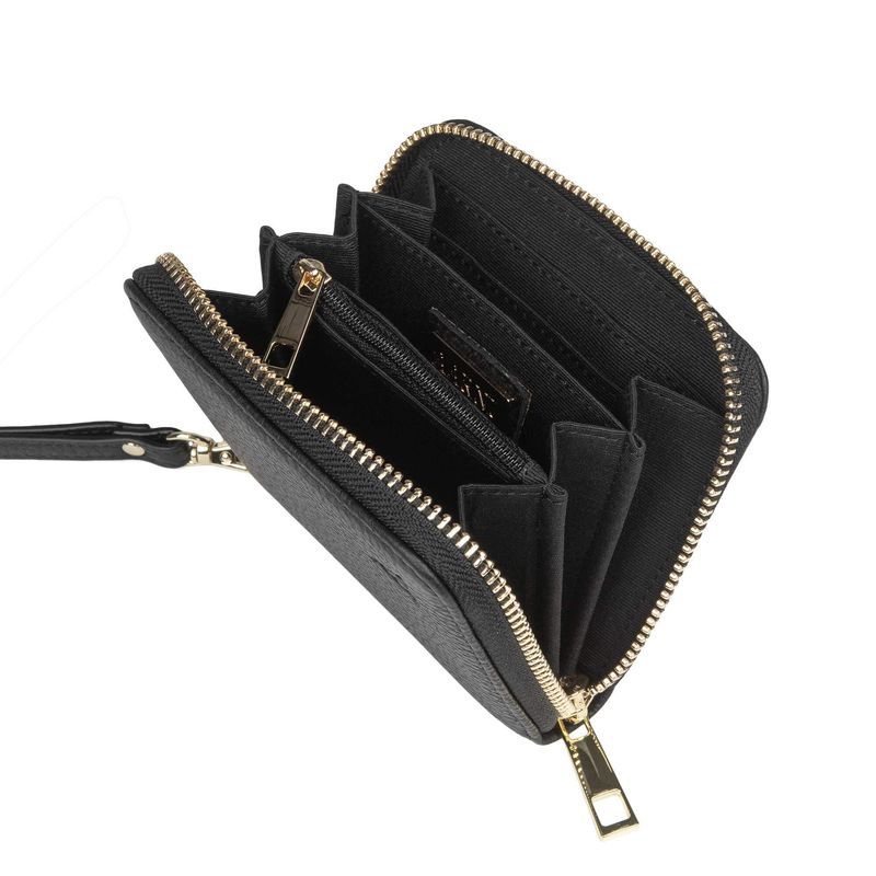 AARNI hirvennahkainen Mini Clutch-lompakko, musta