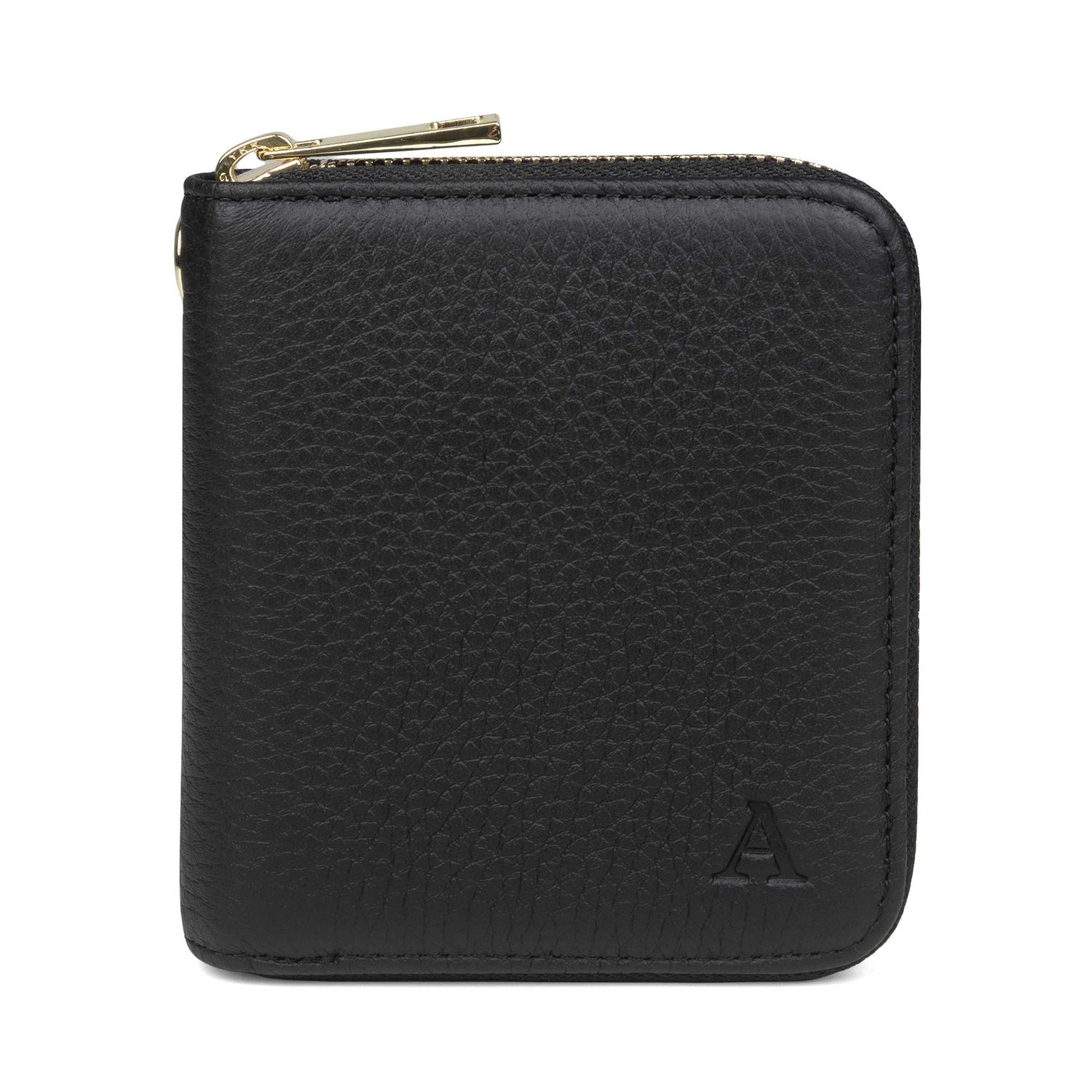 AARNI hirvennahkainen Mini Clutch-lompakko, musta