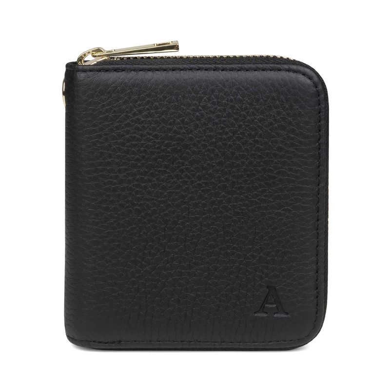 AARNI hirvennahkainen Mini Clutch-lompakko, musta