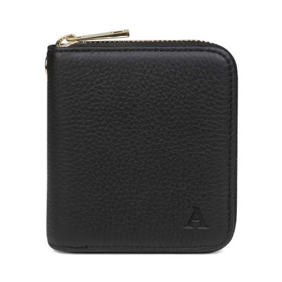 AARNI hirvennahkainen Mini Clutch-lompakko, musta