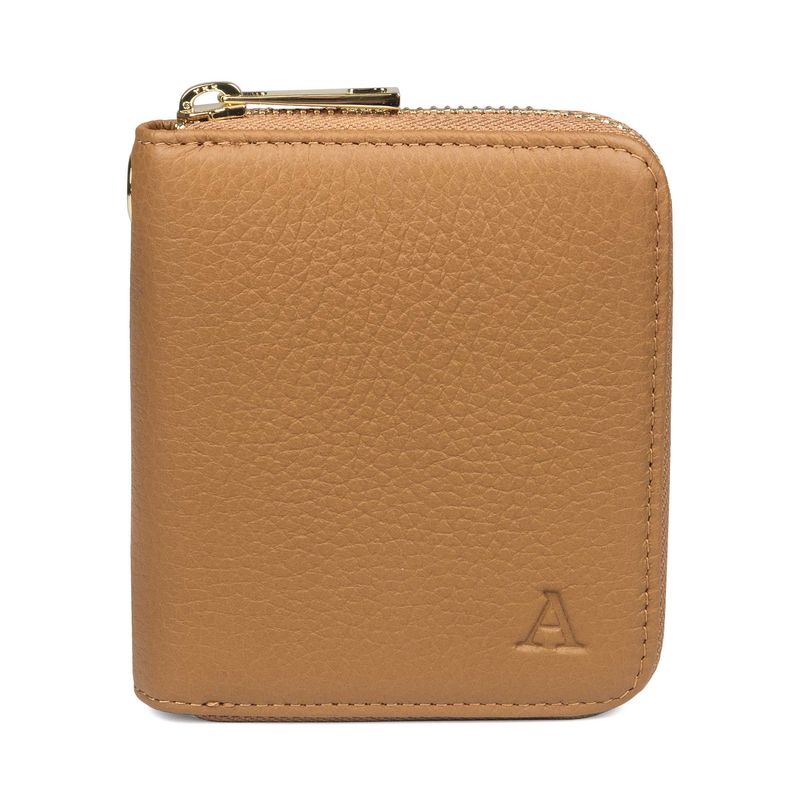 AARNI hirvennahkainen Mini Clutch-lompakko, konjakki