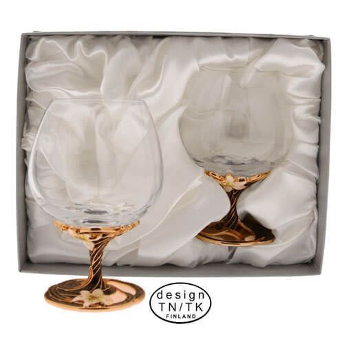 Valkovuokko konjakkilasit