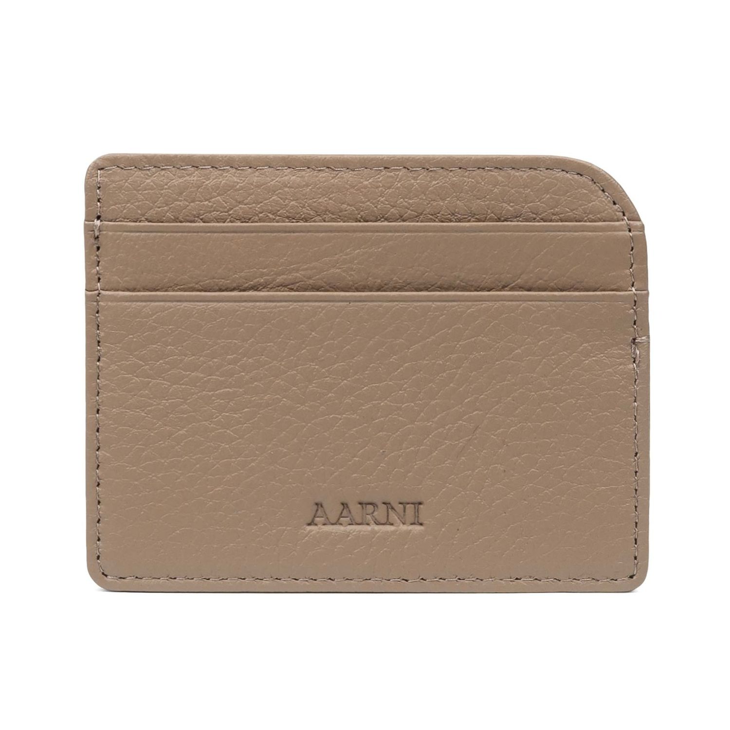 AARNI Hirvennahkainen korttikotelo, hiekka