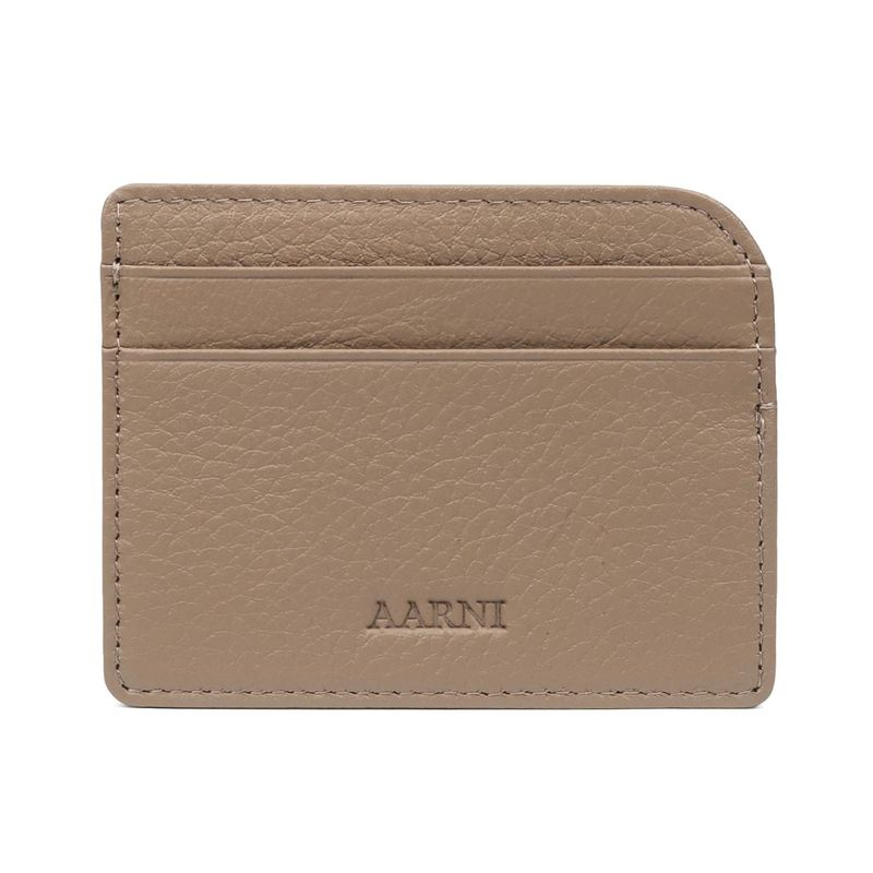AARNI Hirvennahkainen korttikotelo, hiekka