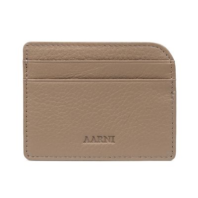 AARNI Hirvennahkainen korttikotelo, hiekka