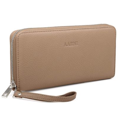 AARNI hirvennahkainen clutch-lompakko, hiekka