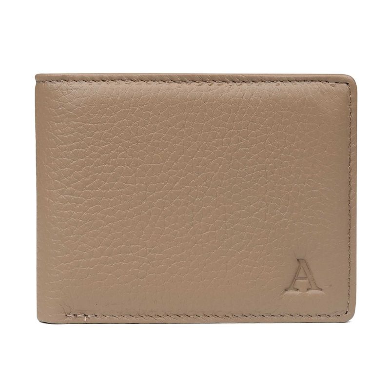 AARNI Hirvennahkainen lompakko kolikkotaskulla, hiekka