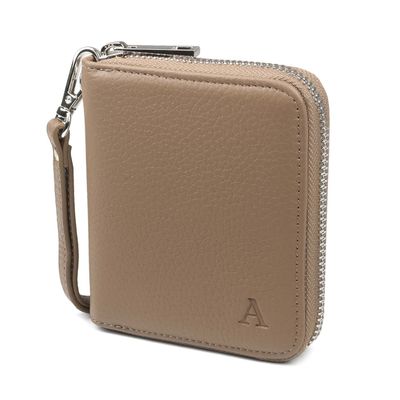 AARNI hirvennahkainen Mini Clutch-lompakko, hiekka