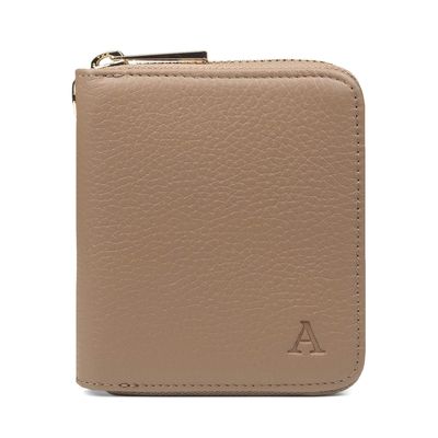 AARNI hirvennahkainen Mini Clutch-lompakko, hiekka